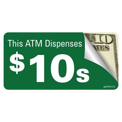 atm dispenses $10